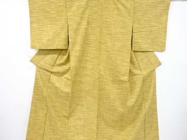 JAPANESE KIMONO / ANTIQUE KIMONO / SILK / TSUMUGI / WOVEN GRID